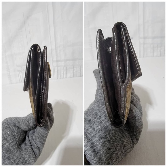 Authentic Gucci GG Supreme Coated Canvas and Leather French Flap Wallet - Picture 8 of 15